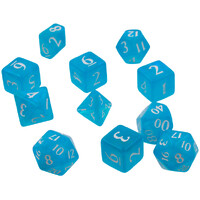 RPG Dice Set Eclipse 11 Sky Blue Tärningsset för rollspel