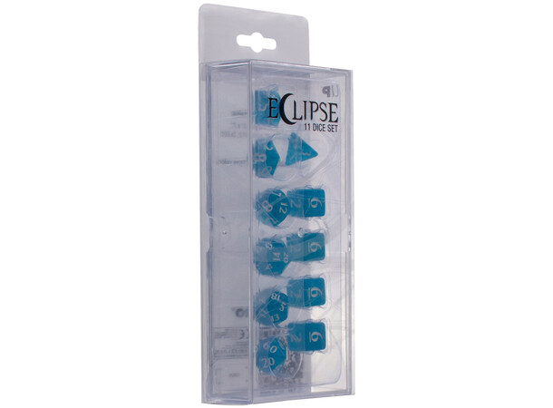 RPG Dice Set Eclipse 11 Sky Blue Tärningsset för rollspel 