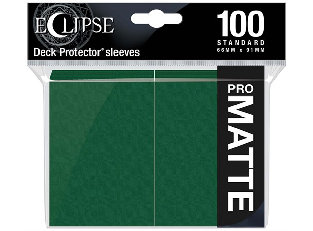 Sleeves Eclipse Pro Matte Grønn x100 Ultra Pro Kortbeskytter / Deck Protector