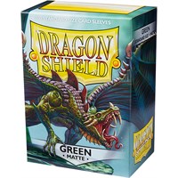 Sleeves Matte Green x100 - 63x88 m/box Dragon Shield Kortbeskyttere med deckbox
