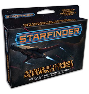 Starfinder RPG Starship Combat Cards Reference Cards - 110 kort 