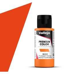 Vallejo Premium Fluo Orange 60ml Premium Airbrush Color - Fluorescent