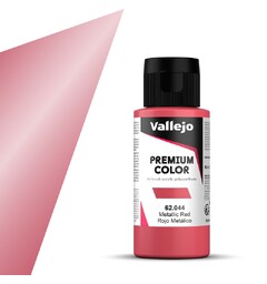 Vallejo Premium Metallic Red 60ml Premium Airbrush Color - Metallic