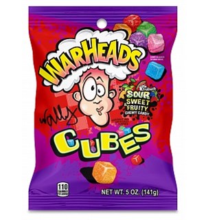 Warheads Sour Chewy Cubes 141g 