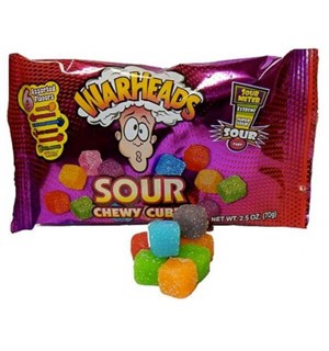 Warheads Sour Chewy Cubes 70g 