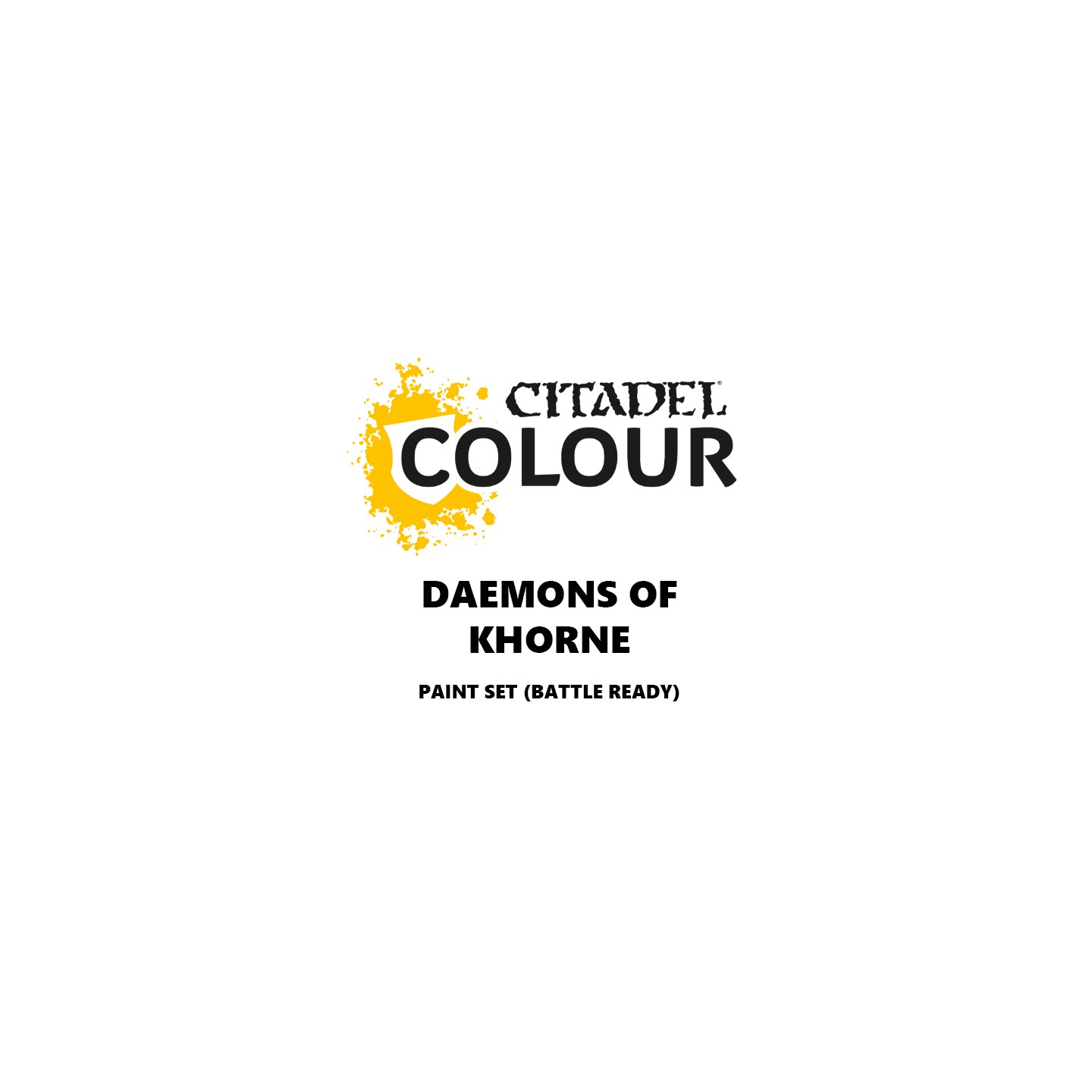 Daemons of Khorne Paint Set Battle Ready Paint Set for din hær