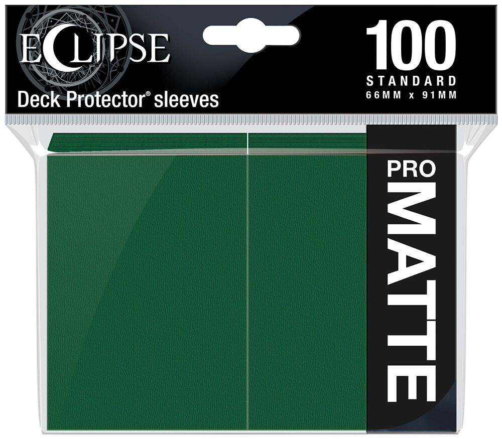 Sleeves Eclipse Pro Matte Grønn x100 Ultra Pro Kortbeskytter / Deck Protector