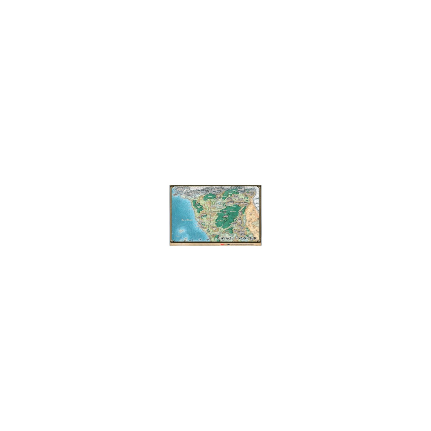 D&D Maps Savage Frontier Map Dungeons & Dragons