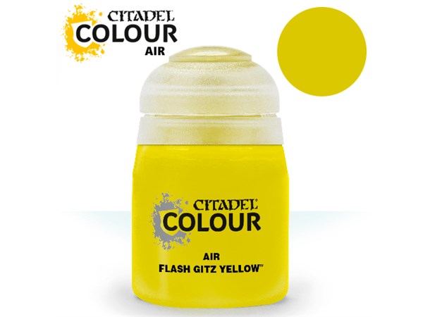 Airbrush Paint Flash Gitz Yellow 24ml Maling til Airbrush