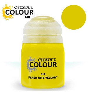 Airbrush Paint Flash Gitz Yellow 24ml Maling til Airbrush 