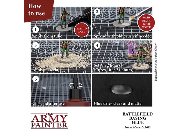 Army Painter Battlefields Basing Glue 50ml - PVA Glue/Lim 