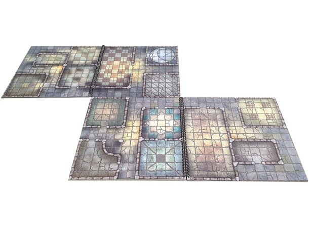 Book Of Battlemats DUNGEON - 80 sider Spiralinnbundet - 2,5 cm rutenett 