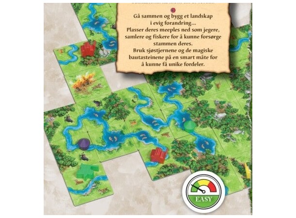 Carcassonne Hunters Gatherers Brädspel Svensk utgåva 
