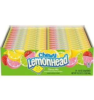 Chewy Lemonhead Citrus Mix 24 stk Hel kartong med Chewy Lemonhead 