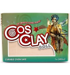 Cosclay Doll Sculpting Clay Warm Beige Hybrid Plastic / Rubber Polymer 0,45kg