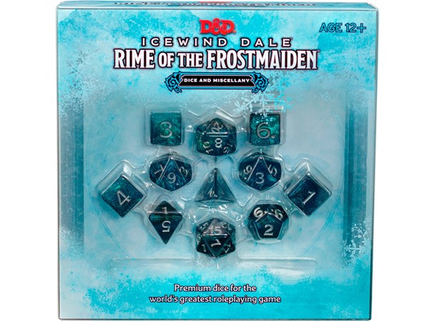D&D Icewind Dale Dice & Misc Terninger + Kart til Rime of Frostmaiden