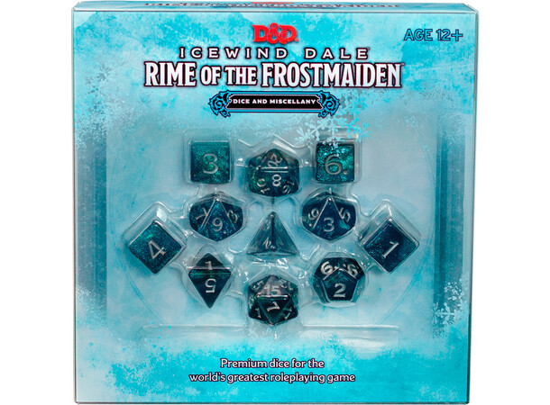 D&D Icewind Dale Dice & Misc Terninger + Kart til Rime of Frostmaiden 
