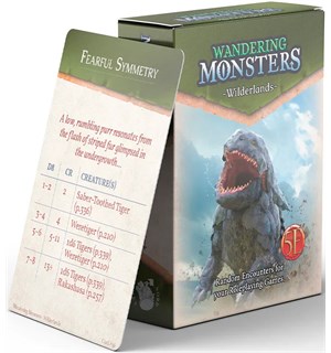 D&D Wandering Monsters Deck Wilderlands Dungeons & Dragons - 52 kort 