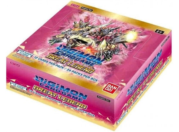 Digimon TCG Great Legend Booster Box Digimon Card Game - 24 boosterpakker