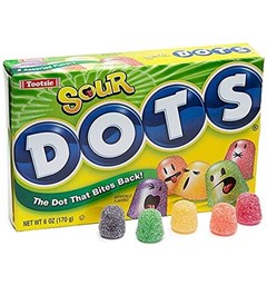 Dots Sour Vingummi 170g Tootsie Dots