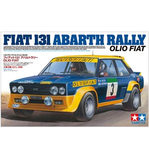 Fiat 131 Abarth Rally Olio Fiat Tamiya 1:20 Byggesett 