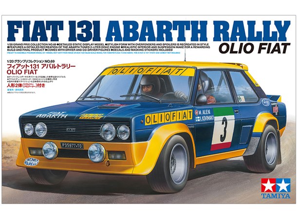 Fiat 131 Abarth Rally Olio Fiat Tamiya 1:20 Byggesett