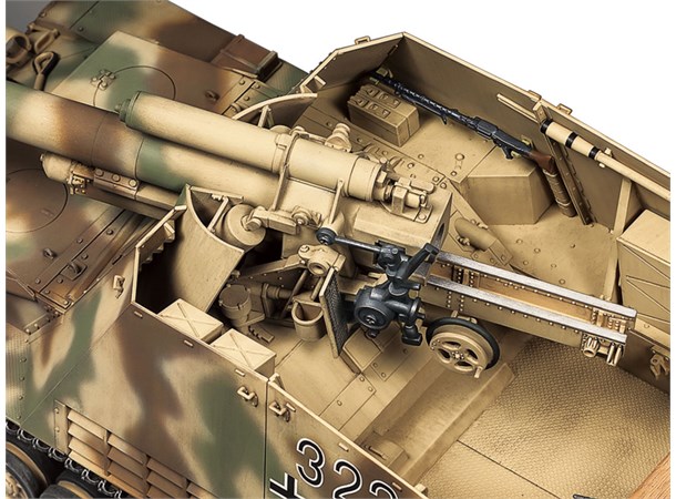 German Heavy Self-Prop. Howitzer Hummel Tamiya 1:35 Byggesett - Late Production