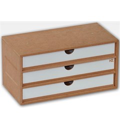 Hobbyzone Module OM02a 3x Drawers 3 skuffer med skillevegger - 30 cm
