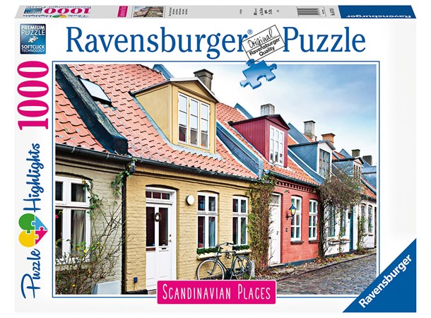 Hus i Aarhus 1000 biter Puslespill Ravensburger Puzzle