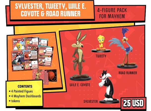 Looney Tunes Mayhem 4-Figure Pack Utvidelse til Looney Tunes Mayhem