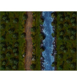 Maphammer RPG Battlemaps Forest Essent. 8 stk to-sidige modulære A3 kartdeler 
