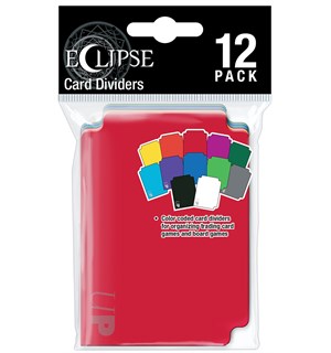 Plast Card Dividers Eclipse Multi x12 12 kort-delere til Deck Boxer og Cases 