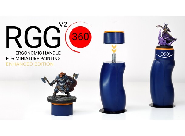 RGG 360 v2 Ergonomisk Miniatyr Holder Painting Handle Redgrass Markedets beste 