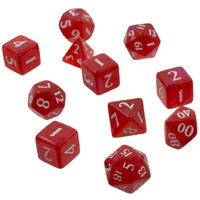 RPG Dice Set Eclipse 11 Apple Red Tärningsset för rollspel