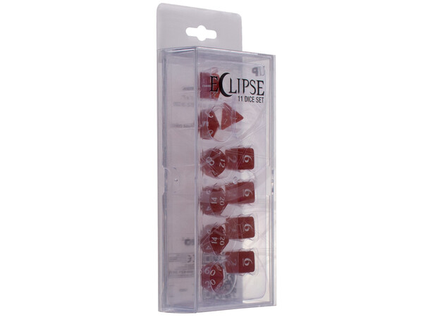 RPG Dice Set Eclipse 11 Apple Red Tärningsset för rollspel 