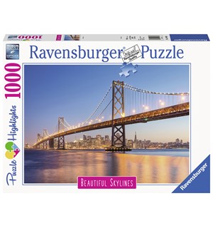 San Francisco 1000 biter Puslespill Ravensburger Puzzle 