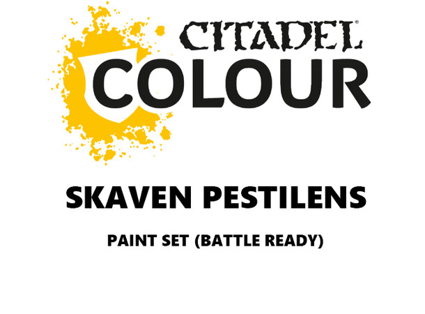 Skaven Pestillens Paint Set Battle Ready Paint Set för din armé 