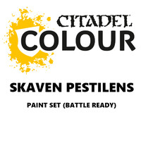 Skaven Pestillens Paint Set Battle Ready Paint Set för din armé
