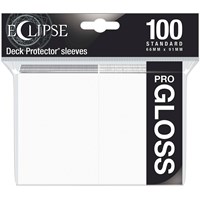 Sleeves Eclipse Pro Gloss Hvit x100 Ultra Pro Kortbeskytter / Deck Protector