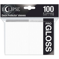 Sleeves Eclipse Pro Gloss Vit x100 Ultra Pro Kortskydd / Deck Protector