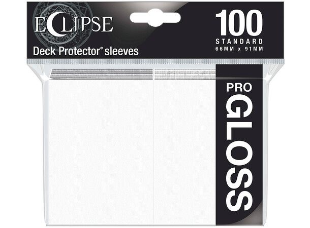 Sleeves Eclipse Pro Gloss Vit x100 Ultra Pro Kortskydd / Deck Protector 