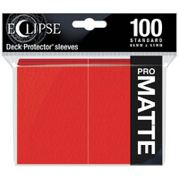 Sleeves Eclipse Pro Matte Röd x100 Ultra Pro Kortskydd / Deck Protector