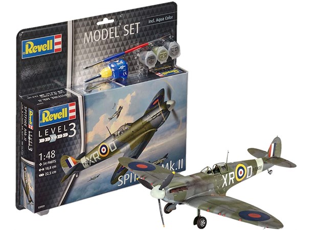 Spitfire Mk. II Model Starter Set Revell 1:48 - ca 19cm