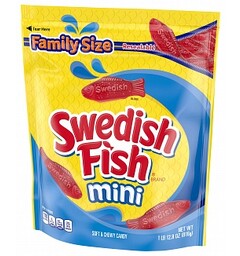 Swedish Fish Mini - 816g Family Size - STOR POSE!