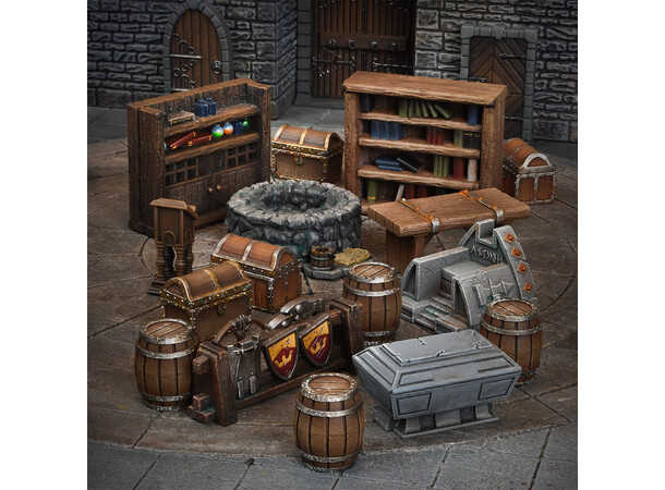 Terrain Crate Dungeon Essential Från Mantic Games - 27 delar 