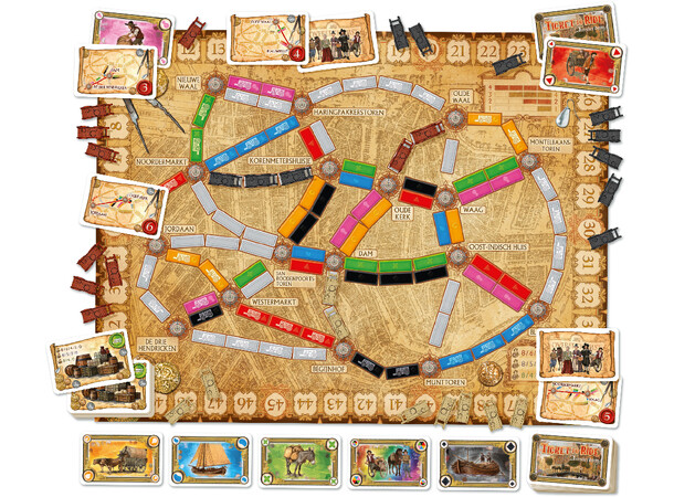 Ticket to Ride Amsterdam Brädspel Svensk utgåva 
