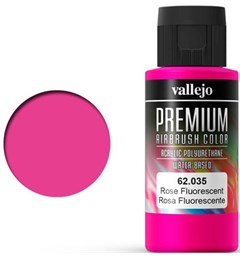 Vallejo Premium Fluo Rose 60ml Premium Airbrush Color - Fluorescent