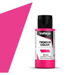 Vallejo Premium Fluo Rose 60ml Premium Airbrush Color - Fluorescent