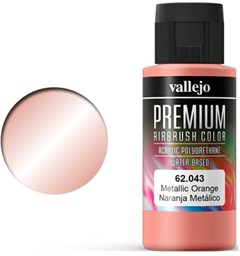 Vallejo Premium Metallic Orange 60ml Premium Airbrush Color - Metallic