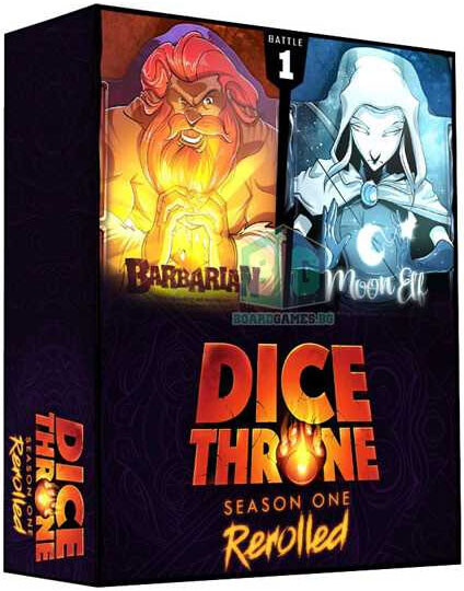 Dice Throne Season 1 ReRolled Box 1 Barbarian vs Moon Elf